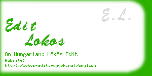 edit lokos business card